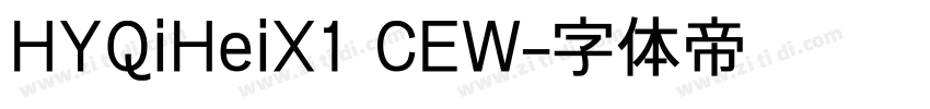 HYQiHeiX1 CEW字体转换